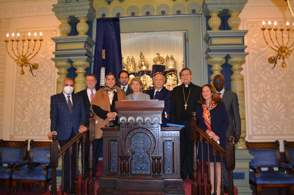 Higher Committee of Human Fraternity Visits Park East Synagogue and Rabbi Arthur Schneier Park East Day School