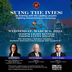 Suing the Ivies & Future Event Donations